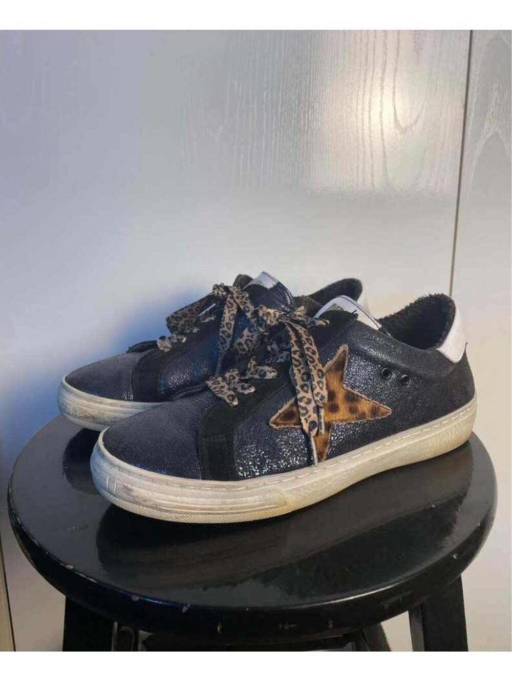 Piranha Leopard Star Sneakers (Made in Italy) 39
